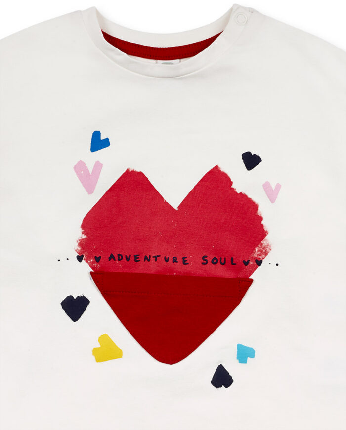 T-shirt bianca bambina Tuc Tuc - immagine 3