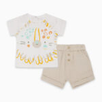 Completo da bambino bianco e beige della marca Tuc Tuc