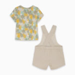 Salopette beige con maglia colorata da bambino della marca Tuc Tuc - immagine 2