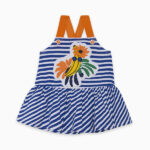 Abito a righe da bambina della marca Tuc Tuc