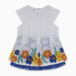 Abito bianco con fiori da bambina della marca Tuc Tuc - immagine 2