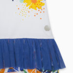 Abito bianco da bambina con fiori della marca Tuc Tuc - immagine 2