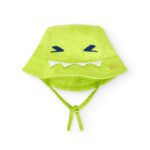 Cappello piatto verde da ragazzo collezione Tropadelic