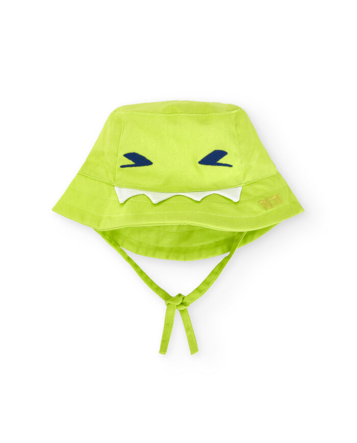 Cappello piatto verde da ragazzo collezione Tropadelic - immagine 1