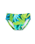 Costume da bagno slip verde da ragazzo collezione Tropadelic