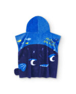 Asciugamano poncho blu da bambino collezione Ocean Wonders - immagine 2