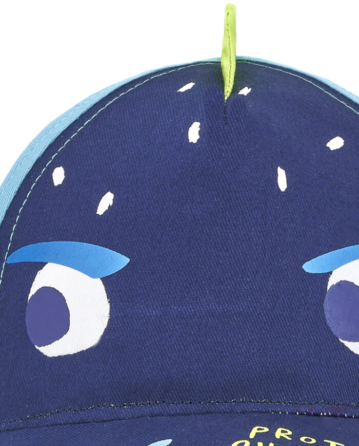 Berretto in twill blu da ragazzo collezione Ocean Wonders - immagine 2