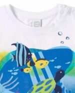 Canotta blu in maglia da bambino collezione Ocean Wonders - immagine 4