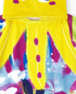 Asciugamano poncho giallo da bambina collezione Ocean Wonders - immagine 2