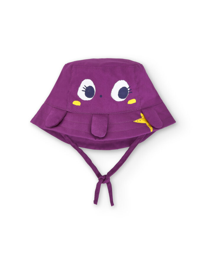 Cappello piatto da bambina di colore lilla collezione Ocean Wonders - immagine 1