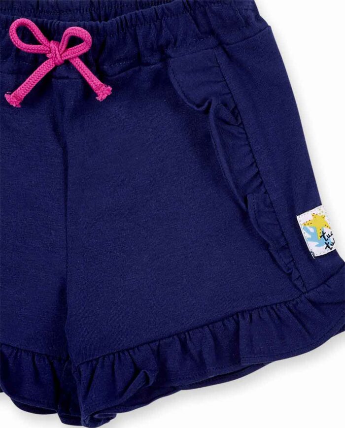 Completo in maglia bianco navy da bambina collezione Ocean Wonders - immagine 4
