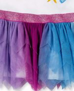 Abito da bambina in maglia di tulle bianco. collezione Ocean Wonders - immagine 4