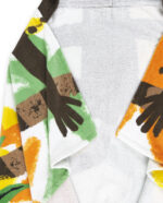 Asciugamano poncho marrone da ragazzo collezione Banana Records - immagine 4