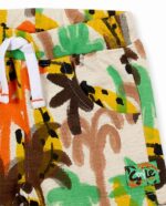 Completo bianco in maglia di peluche da bambino collezione Banana Records - immagine 3