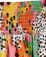 Gonna in popeline rosa da bambina collezione Banana Records - immagine 3