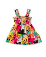 Abito da bambina in popeline rosa collezione Banana Record