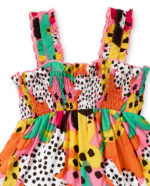 Abito da bambina in popeline rosa collezione Banana Record - immagine 2