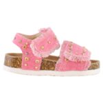 Sandalo Baby Denim e Strass Bambina