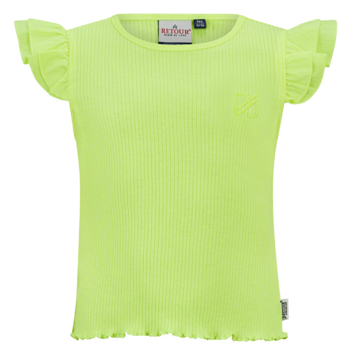 T-Shirt lime da ragazza della marca Retour - immagine 1