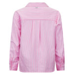 Camicia rosa a righe da ragazza della marca Retour - immagine 2