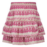 Gonna beige e fuxia da ragazza della marca Retour - immagine 2