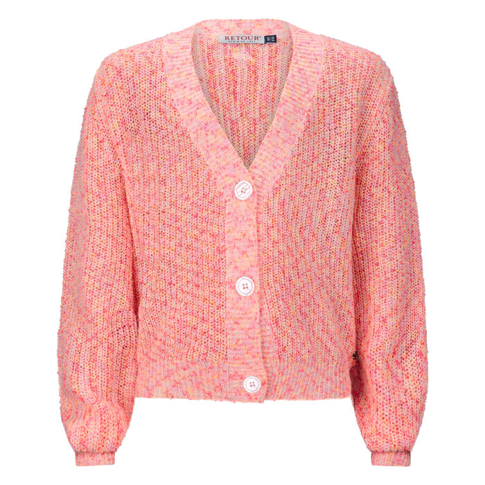 Cardigan rosa da ragazza della marca Retour - immagine 1