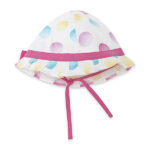 Cappellino popelín bianco con palline da bambina della marca Tuc Tuc - immagine 2