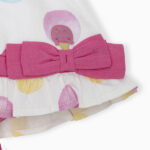 Cappellino popelín bianco con palline da bambina della marca Tuc Tuc - immagine 3