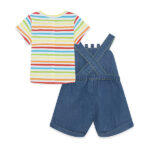 Salopette con T-shirt da bambino Hi Sunshine - immagine 2