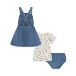 Salopette con gonna, mutandina e T-shirt coordinate Hi Sunshine - immagine 2