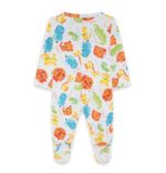 Tutina bianca con animali da bambino Hi Sunshine - immagine 2