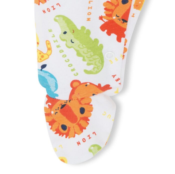 Tutina bianca con animali da bambino Hi Sunshine - immagine 3