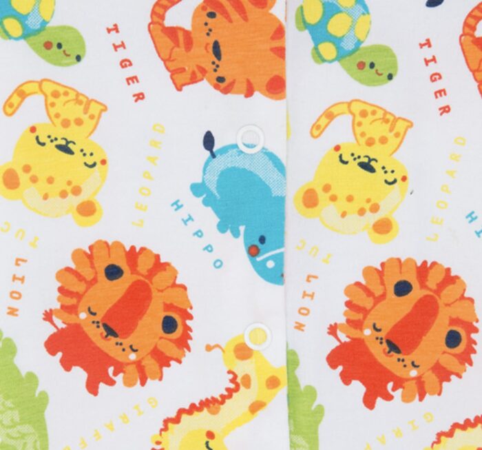 Tutina bianca con animali da bambino Hi Sunshine - immagine 4