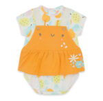 Pagliaccetto arancione da bambina Picnic Time