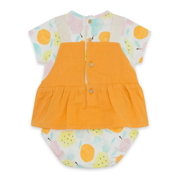 Pagliaccetto arancione da bambina Picnic Time - immagine 2