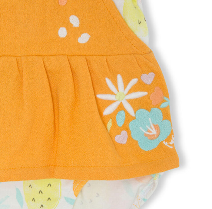 Pagliaccetto arancione da bambina Picnic Time - immagine 4