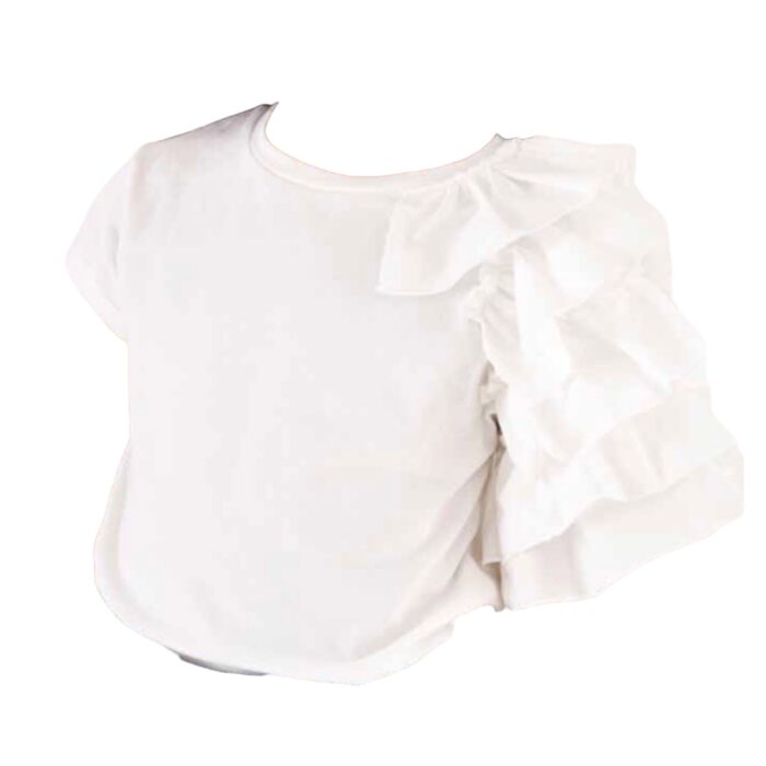 T-shirt bianca da ragazza della marca Naida - immagine 1