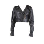 Chiodo nero da ragazza della marca Naida