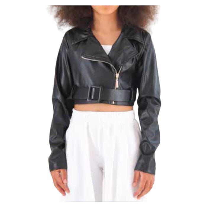 Chiodo nero da ragazza della marca Naida - immagine 2