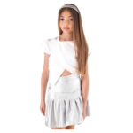 Maglia corta bianca da ragazza della marca Naida