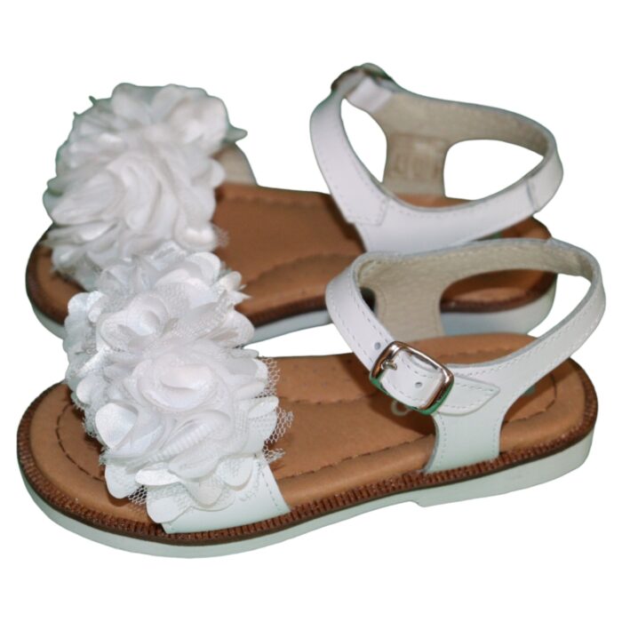 Sandalo bianco con fiore da bambina della marca Panyno (Copia) - immagine 1