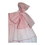 Abito a balze con fiocco da bambina della marca Marta y Paula - immagine 3
