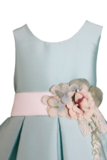 Abito da cerimonia verde acqua da bambina - immagine 2