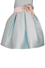 Abito da cerimonia verde acqua da bambina - immagine 3