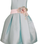 Abito da cerimonia verde acqua da bambina