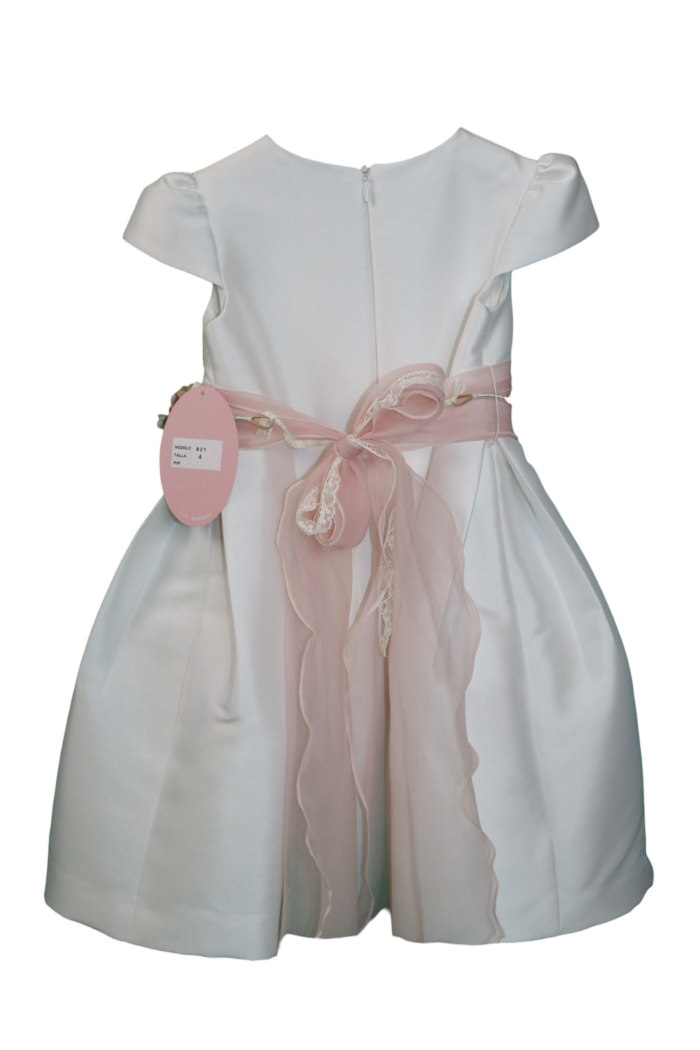 Abito bianco da cerimonia da bambina - immagine 4