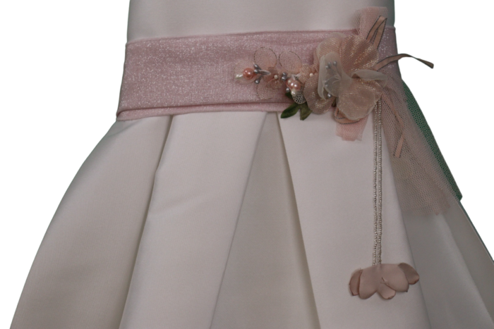 Abito bianco da cerimonia da bambina - immagine 2