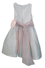 Abito bianco da cerimonia da bambina - immagine 4