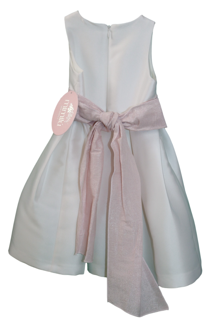 Abito bianco da cerimonia da bambina - immagine 4