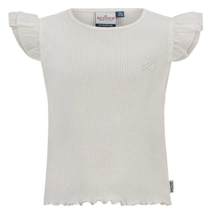 T-Shirt bianca da ragazza della marca Retour - immagine 1